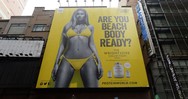 woman on protein world ad