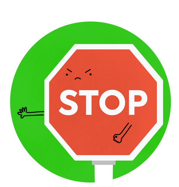 invalid clicks stop sign